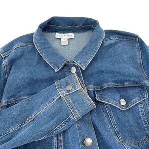 Lane Bryant Trucker Denim Jacket Blue Jean Size 28 New With Tags